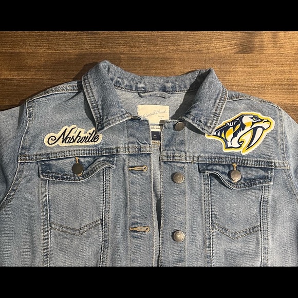 Nashville Predators Hockey Custom Jean Jacket - Picture 3 of 4